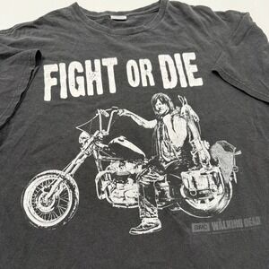 The Walking Dead Daryl Dixon Fight or Die Motorcycle T Shirt AMC